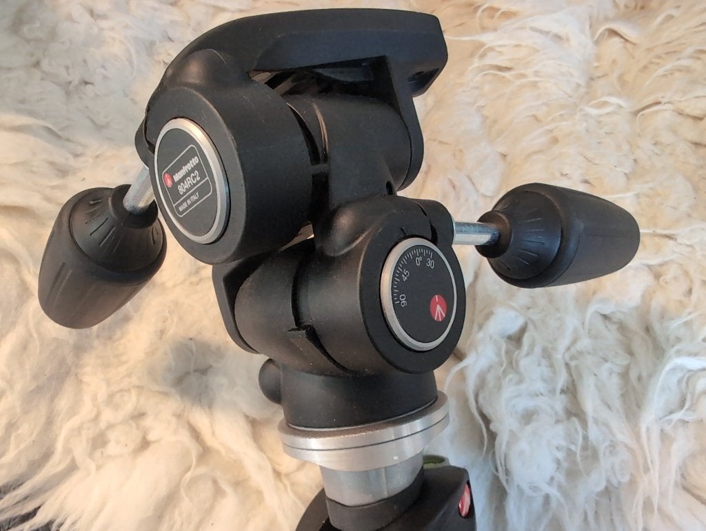 Manfrotto Statief (055XPR0B), Balhoofd en Draagtas, Audio, Tv en Foto, Fotografie | Statieven en Balhoofden, Ophalen, Gebruikt