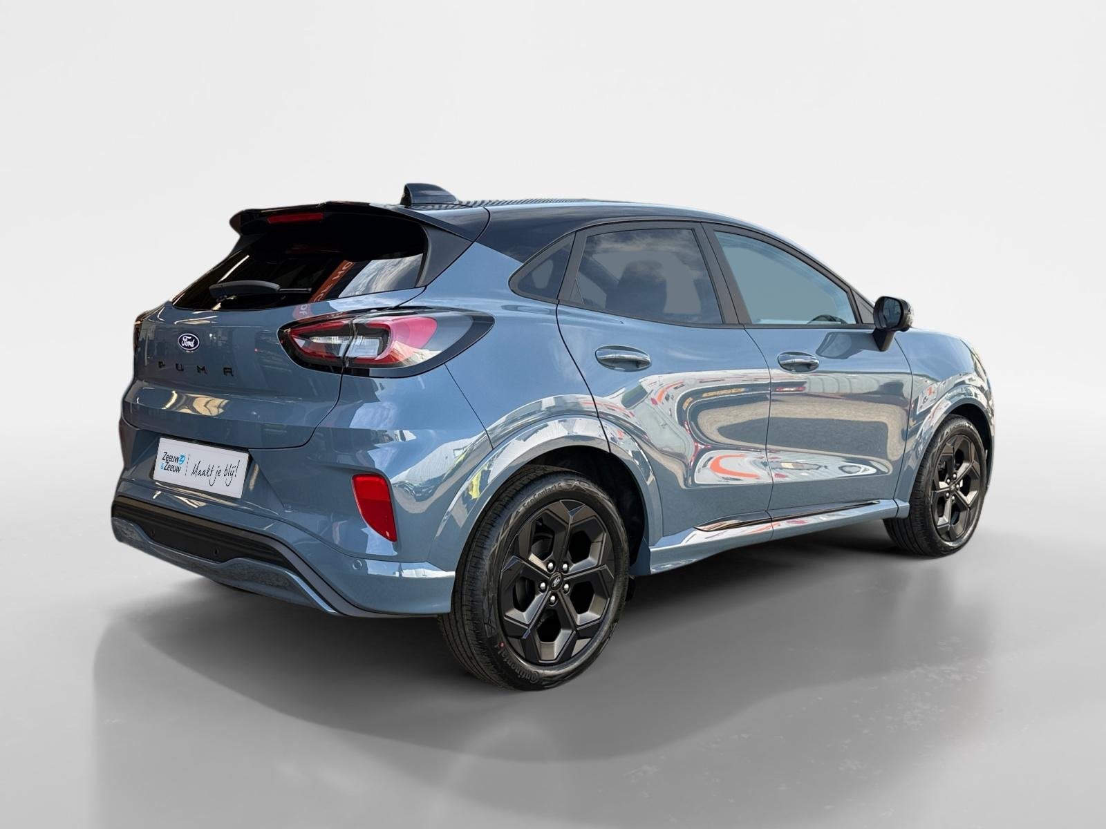 Ford Puma 1.0 EcoBoost Hybrid BlueCruise Edition | 0,99 % Fo, Auto's, 12 maanden, Puma, Blauw, Leder en Stof
