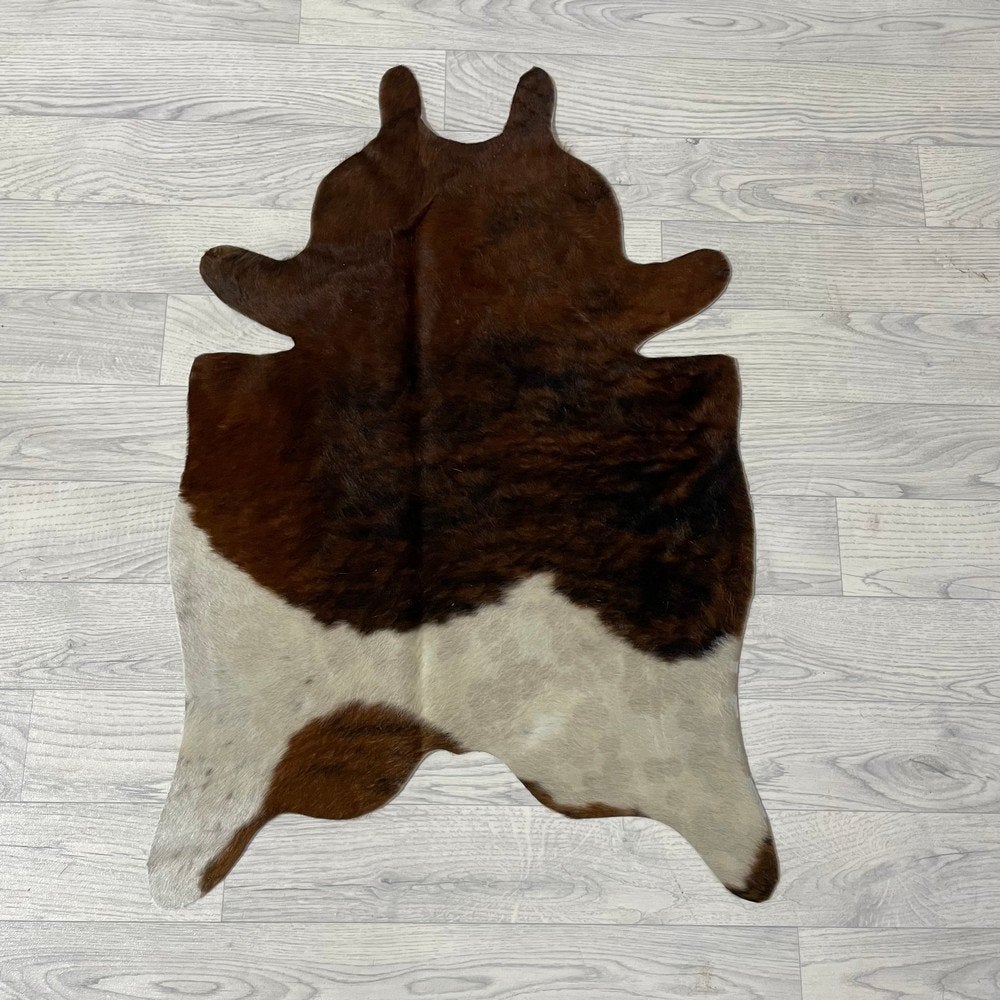 Mini koeienhuid bruin wit zwart 90x60cm #417 | Lederstore, Nieuw, Overige vormen, Zwart, 50 tot 100 cm