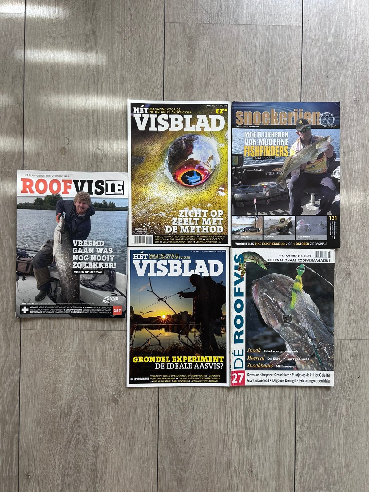 5 tijdschriften over vissen./ hengelsport., Ophalen of Verzenden, 1980 tot heden, Nederland, Tijdschrift