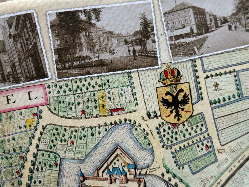 Legpuzzel  Tiel 1000 stukjes (1649 kaart van Blaeu), Ophalen of Verzenden, 20e eeuw of later, Zo goed als nieuw