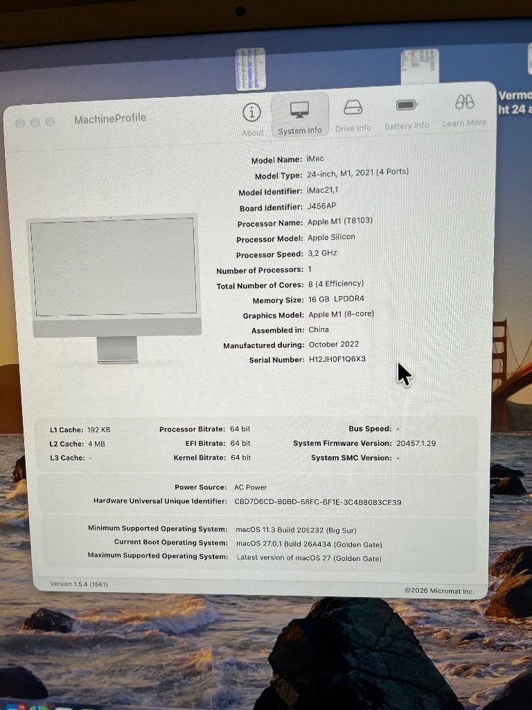 iMac 24 inch October 2022., Computers en Software, Ophalen, SSD, IMac, Zo goed als nieuw