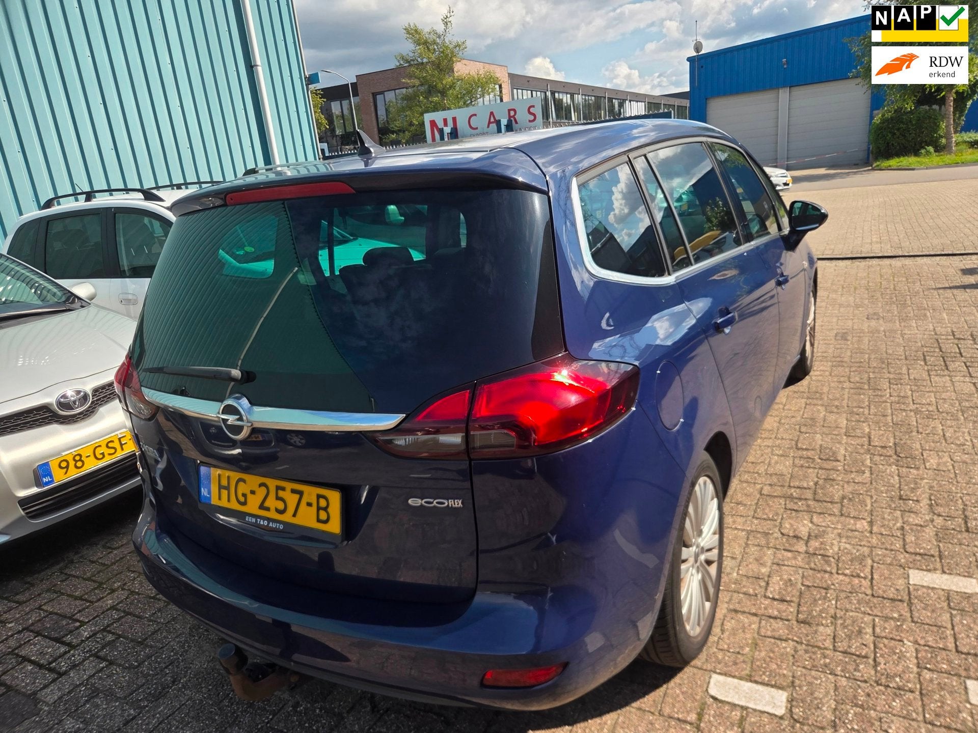 Opel Zafira Tourer 1.4 Business+ 100% goed 7 Personen, Gebruikt, Euro 6, 4 cilinders, Blauw