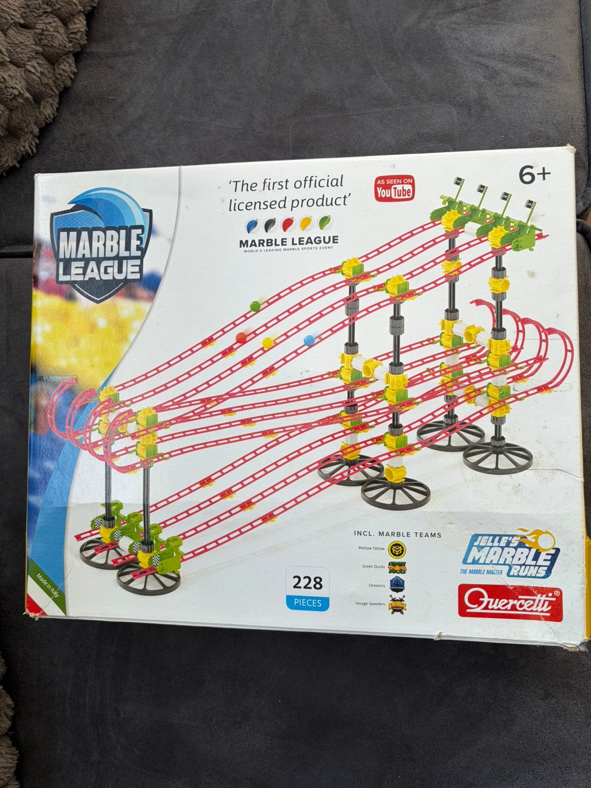 Knikkerbaan Marble League, Ophalen of Verzenden, Zo goed als nieuw