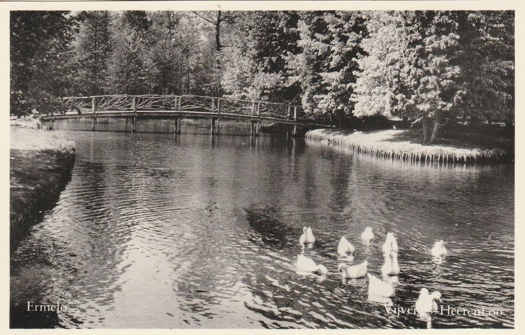 ermelo- vijver 's heerenloo, Ophalen of Verzenden, 1940 tot 1960, Gelderland