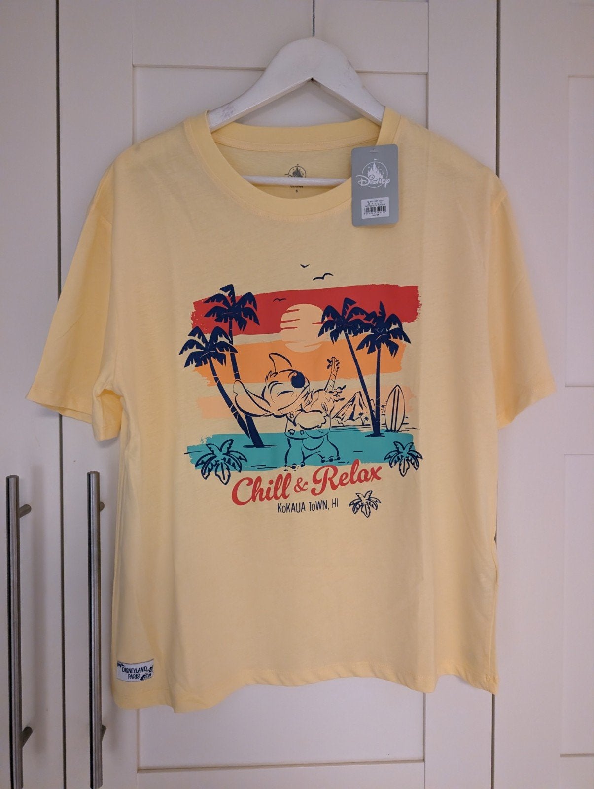 Nieuw Disney Disneyland Parijs Stitch T-shirt Maat, Disney, Geel, Nieuw, Ophalen of Verzenden