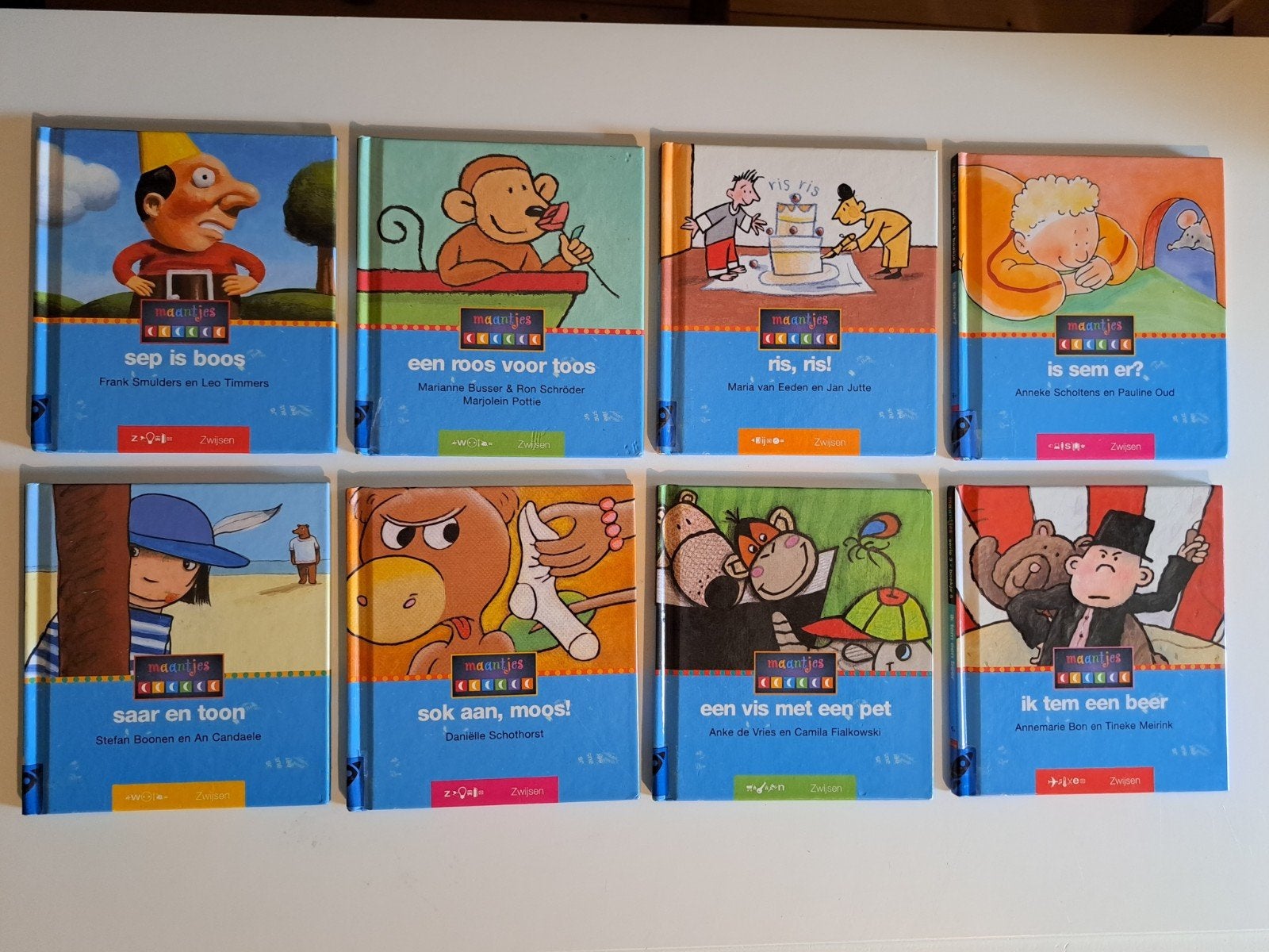 Veilig leren lezen boekjes serie 3 boekjes 1 tm 8, Ophalen of Verzenden, Overige niveaus, Nederlands