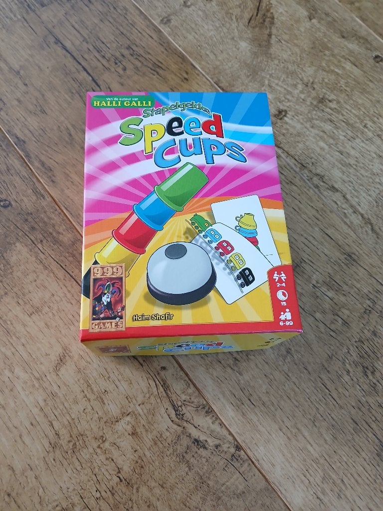 Speed cups variant van Halli Galli, Een of twee spelers, Ophalen of Verzenden, Zo goed als nieuw, 999 Games