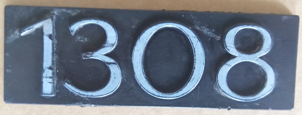 Simca 1308 plaatje nummer auto embleem, Ophalen of Verzenden