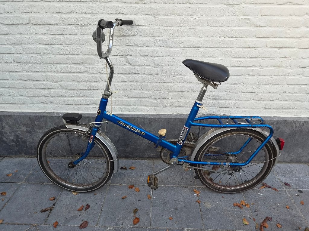 Luxus vintage vouwfiets / opvouwbare fiets blauw, Ophalen, Gebruikt, 20 inch of meer, Overige merken