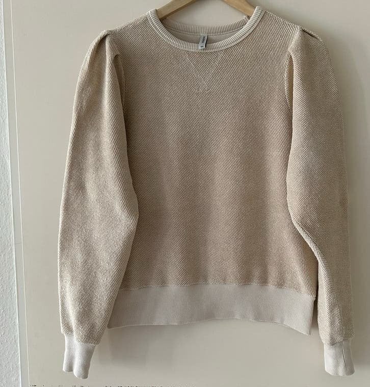Summum trui met pofmouwen, Kleding | Dames, Ophalen of Verzenden, Zo goed als nieuw, Maat 34 (XS) of kleiner, Beige