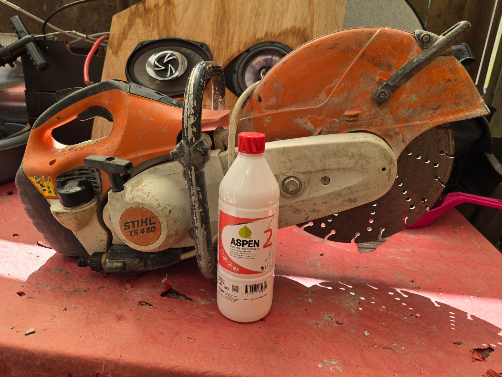 Stihl TS 420 doorslijper - Krachtige en betrouwbare zaag, Doe-het-zelf en Verbouw, Gereedschap | Zaagmachines, Ophalen, Stihl