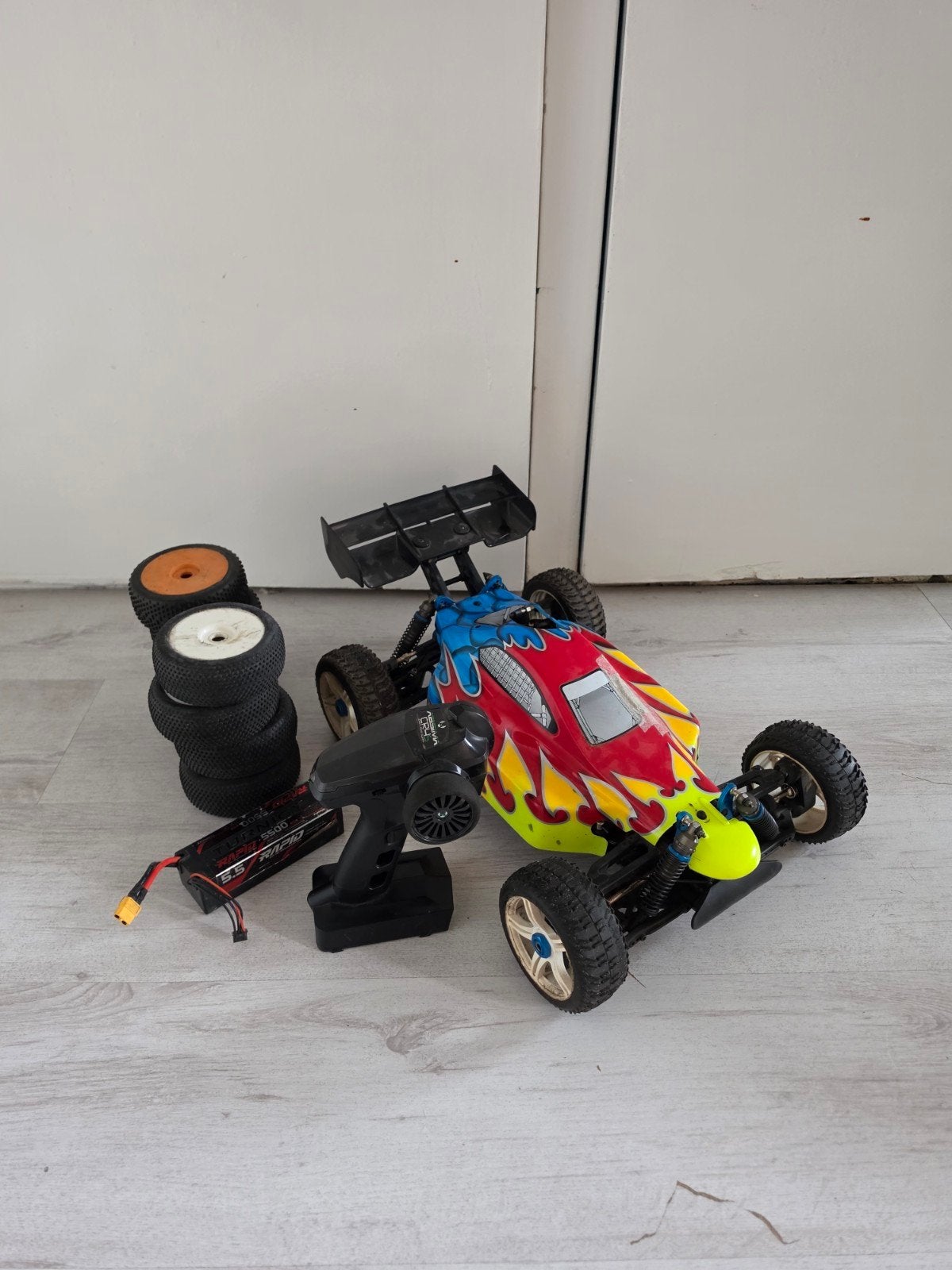 4s electro rc buggy, Hobby en Vrije tijd, Elektro, Gebruikt, Auto offroad, Ophalen of Verzenden