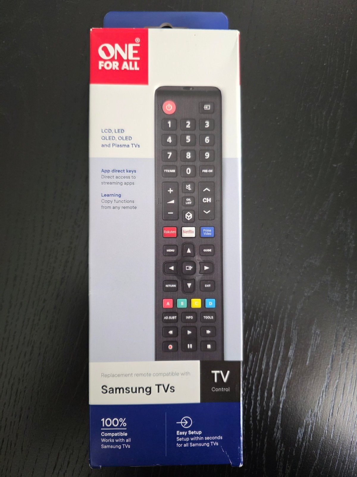 One For All Afstandsbediening voor Samsung Tv's - Nieuw, Audio, Tv en Foto, Ophalen of Verzenden, Nieuw, Universeel, Tv