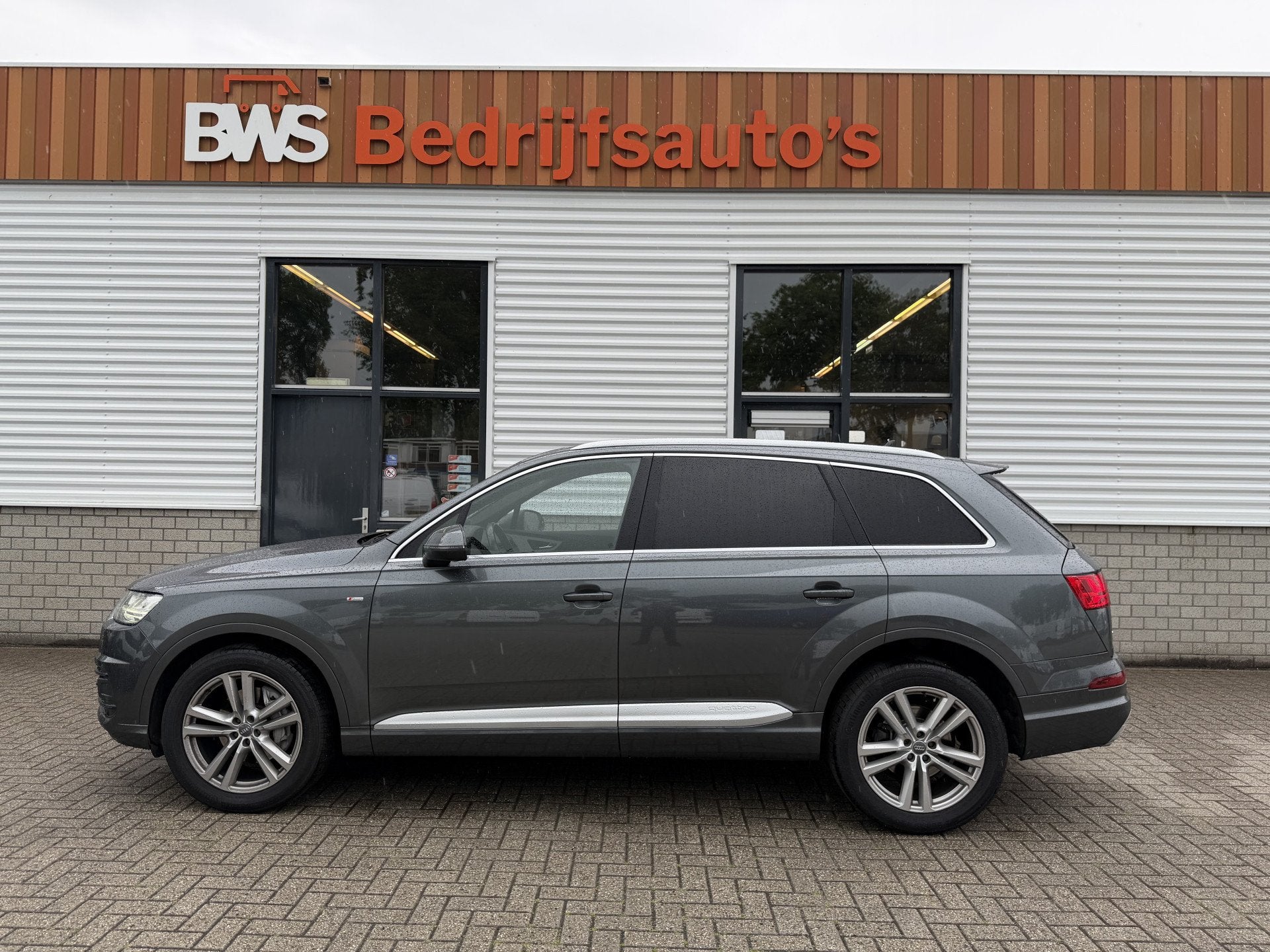Audi Q7 3.0 TDI V6 272pk automaat quattro / 2 persoons / gri, Auto's, Audi, Gebruikt, Met garantie (alle), Diesel, 2 stoelen