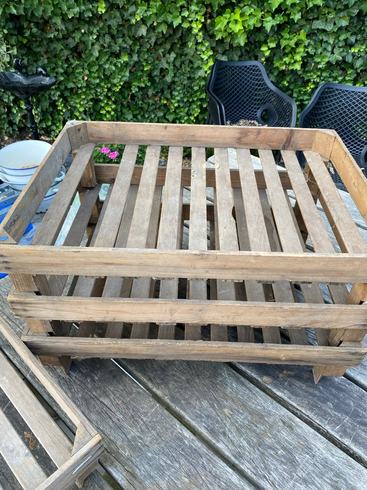 4 Oude fruit bewaarkistjes voor in de kelder, Ophalen