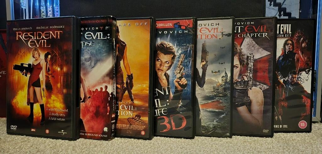 Resident Evil 1-6 & Raccoon City (jovovich / 2002-2021), Vanaf 16 jaar, Ophalen of Verzenden, Zo goed als nieuw, Vampiers of Zombies