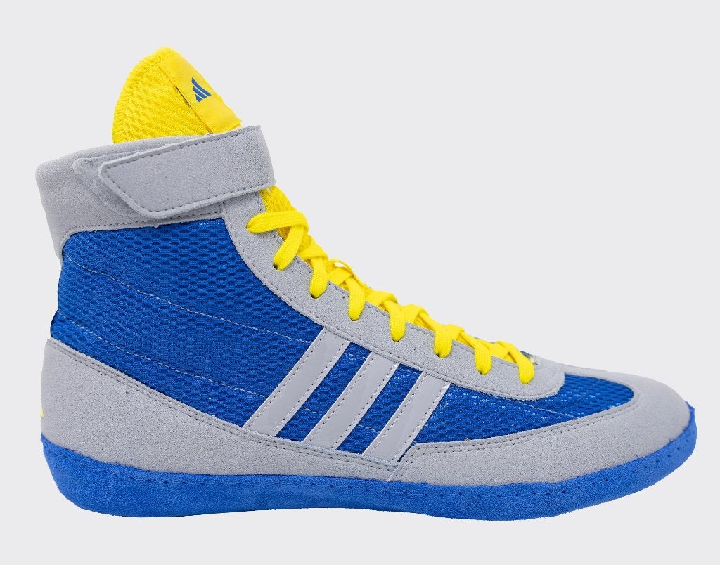 UITVERKOOP Adidas worstelschoen CombatSpeed maat42blauw/geel, Ophalen, Overige, Maat XS of kleiner, Nieuw