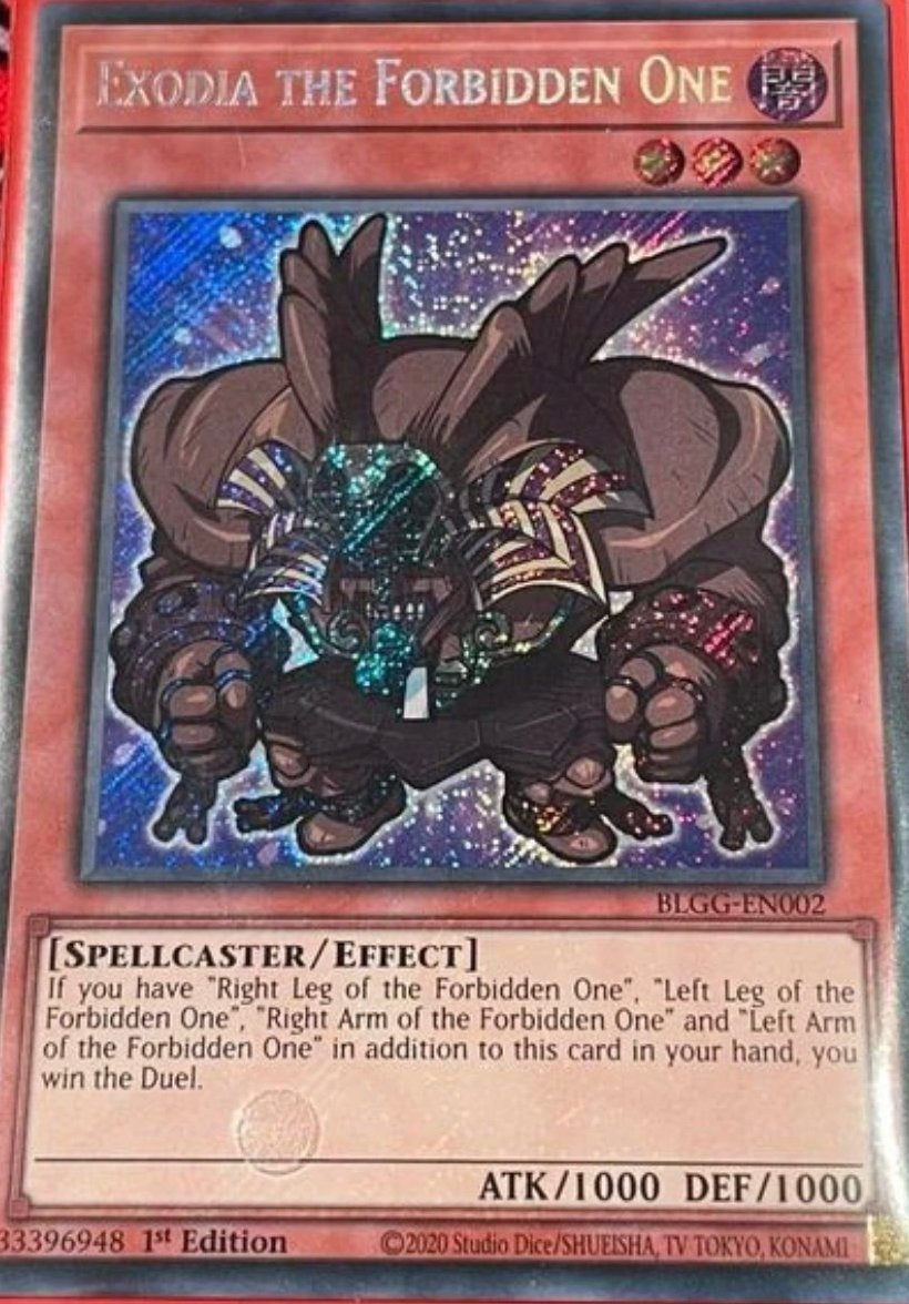 Yu-Gi-Oh! Alternate Exodia the Forbidden One BLGG 1st Ed !, Hobby en Vrije tijd, Verzamelkaartspellen | Yu-gi-Oh!, Ophalen of Verzenden
