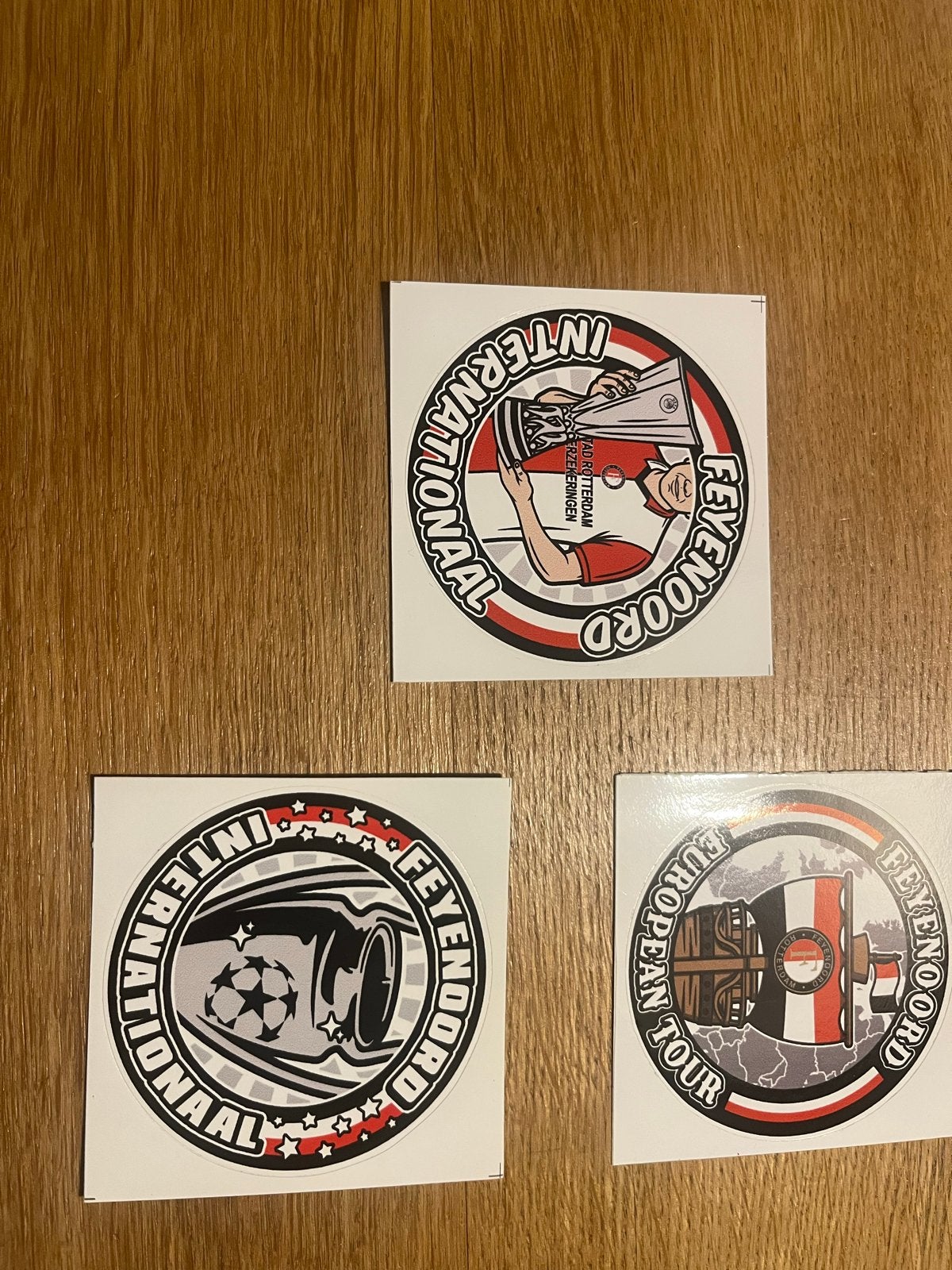 Feyenoord Stickers - International & European Tour, Ophalen of Verzenden, Nieuw, Sport