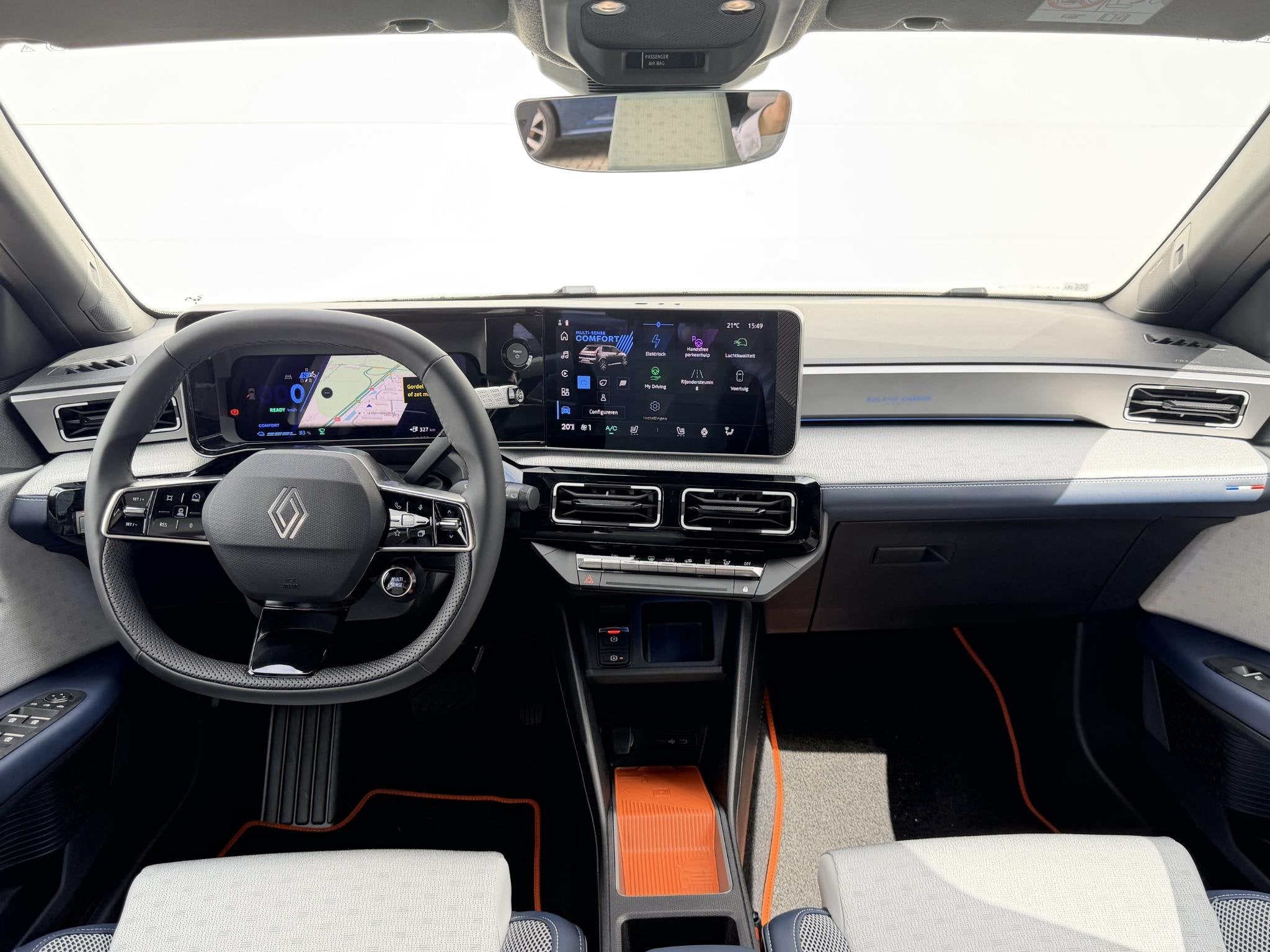 Renault 5 comfort range Roland-Garros 52 kWh | Demo | Harman, Auto's, Huisgarantie, Leder en Stof, 31 min, Origineel Nederlands