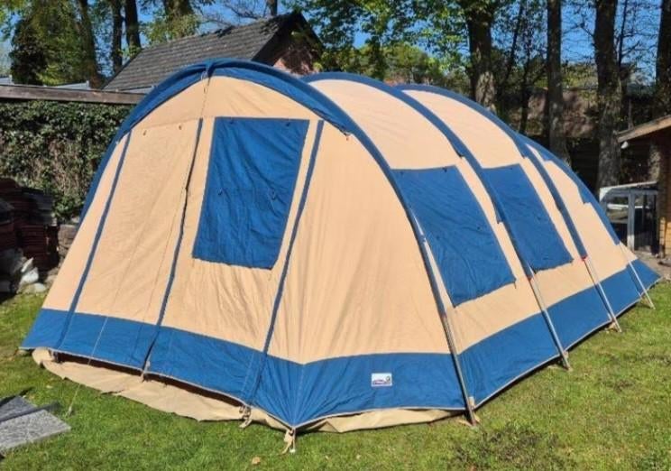 De vrijbuiter 6 persoon waterdichte tent, Ophalen
