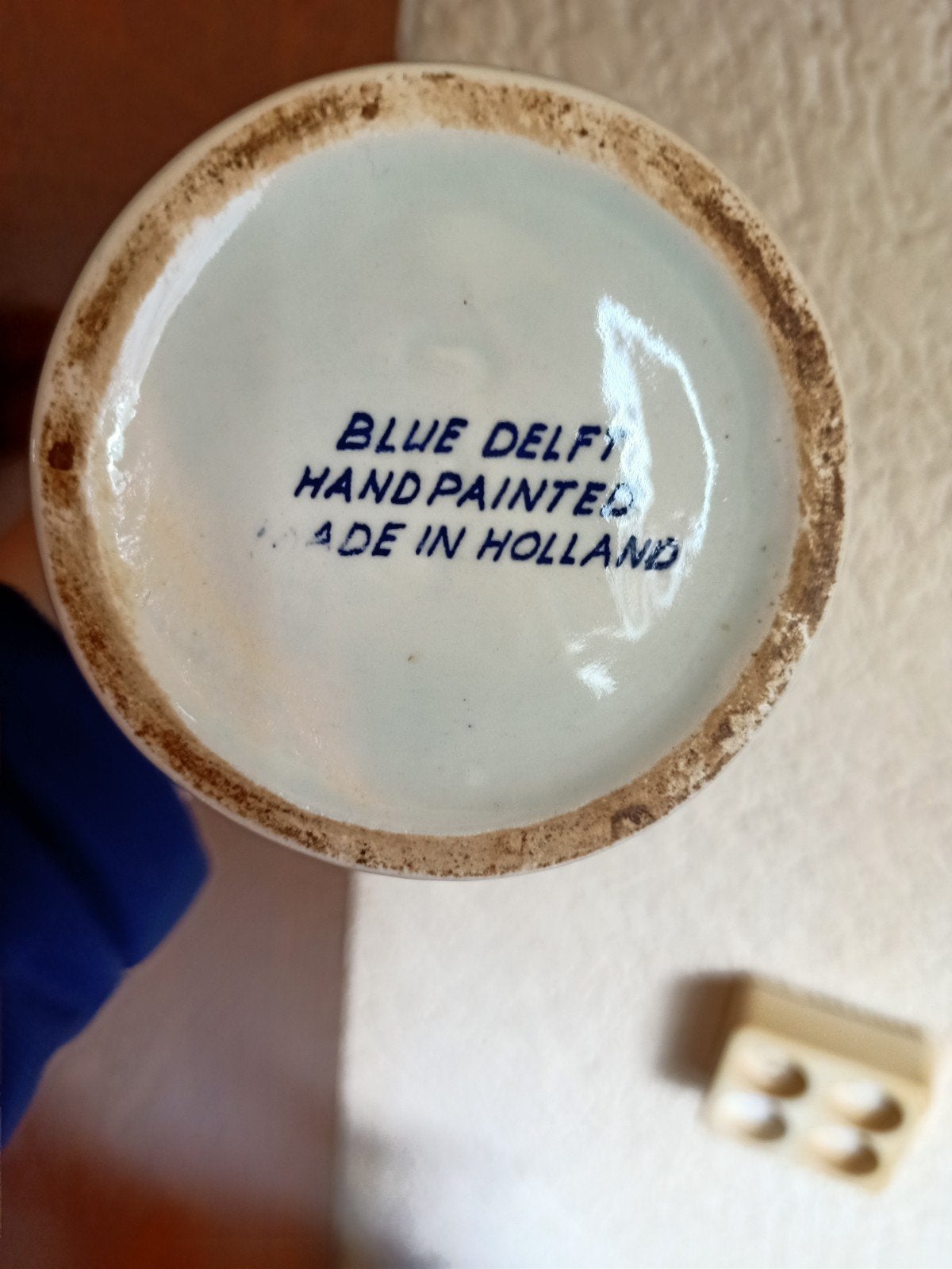 Set van 3 Delfts Blauwe Vazen en 1 Fles - Handgeschilderd, Ophalen of Verzenden