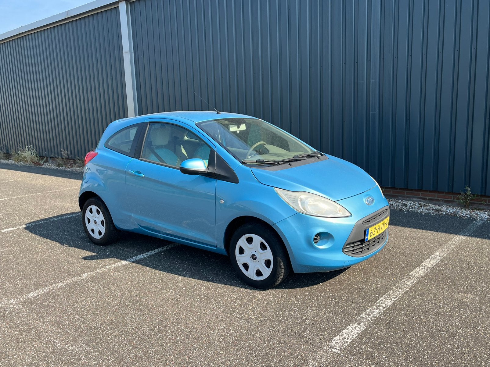 Ford Ka 1.2 51KW 2009 Blauw Nieuwe APK! Augustus 2027, Auto's, Voorwielaandrijving, Stof, 1242 cc, 4 cilinders