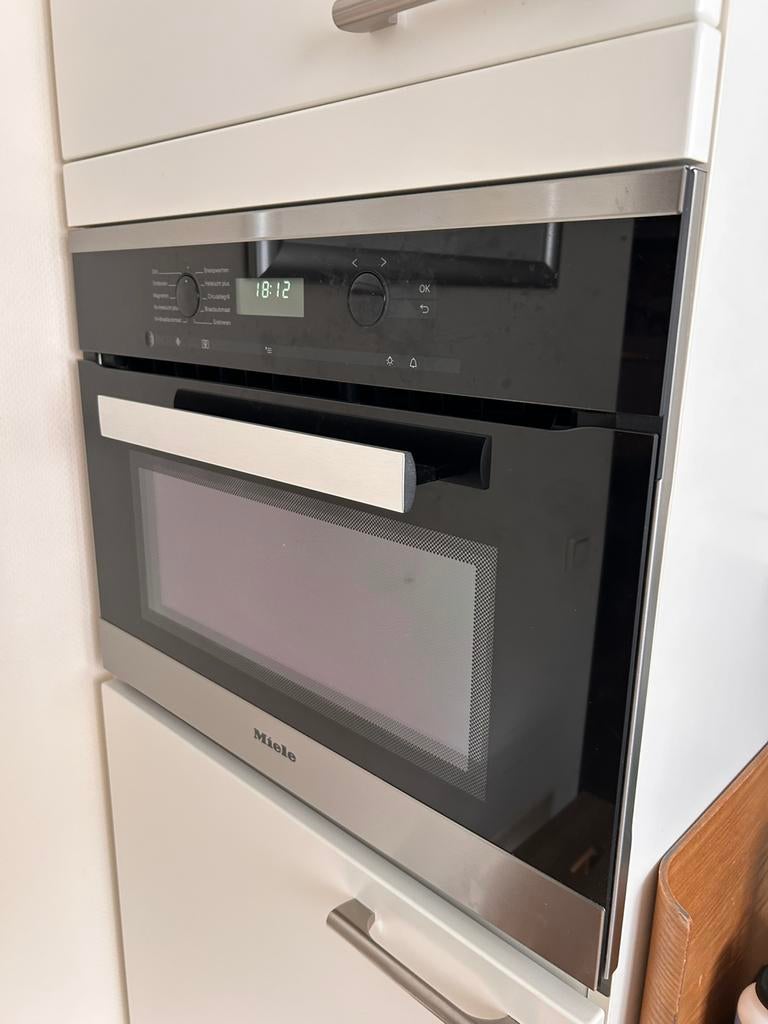 Miele oven met magnetron H6200BM RVS, Witgoed en Apparatuur, Ovens, Ophalen, 45 tot 50 cm, Gebruikt, 60 cm of meer