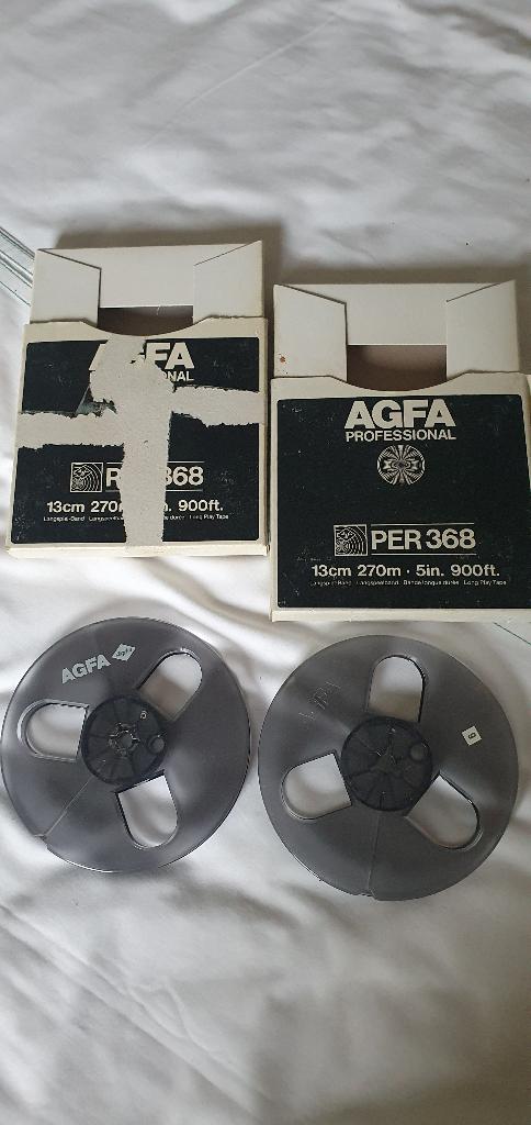 Lege dozen en spoelen AGFA PER 368 gebruikt, Ophalen of Verzenden, Gebruikt