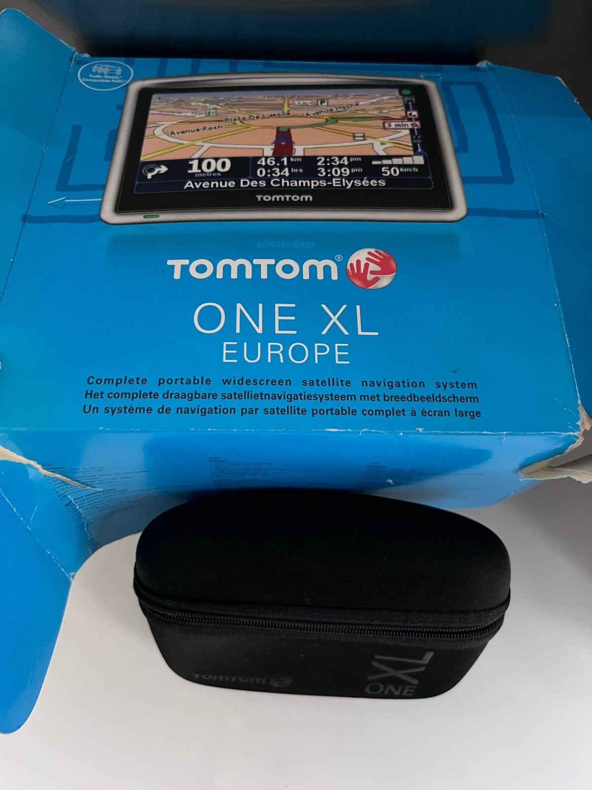 TomTom ONE XL Europe Navigatiesysteem met accessoires, Ophalen, Gebruikt