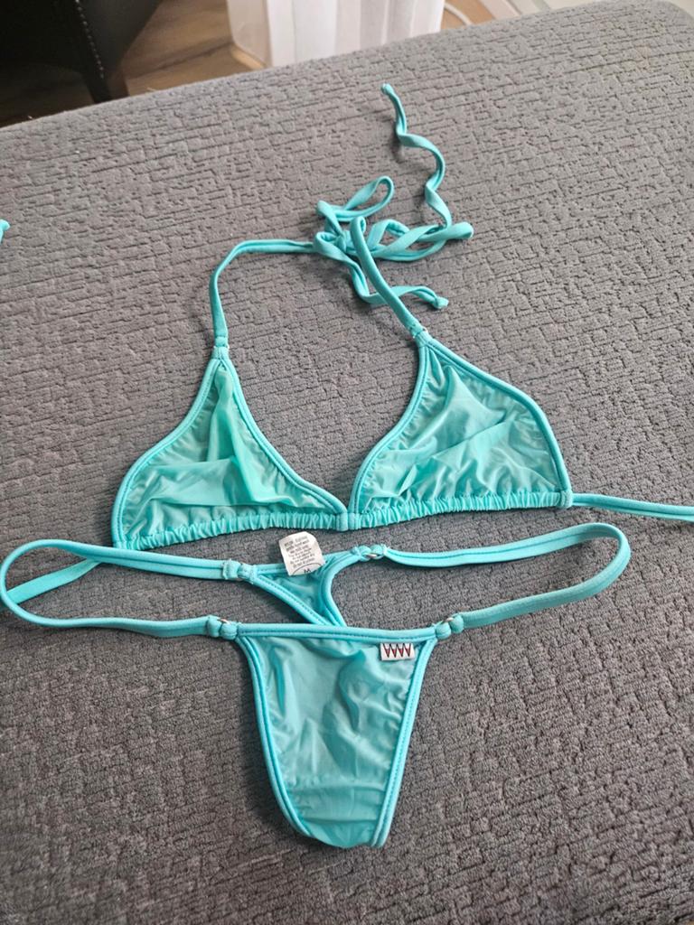 Wicked weasel string bikini bare vision blauw, Ophalen of Verzenden, Minder dan 10 m², Blauw
