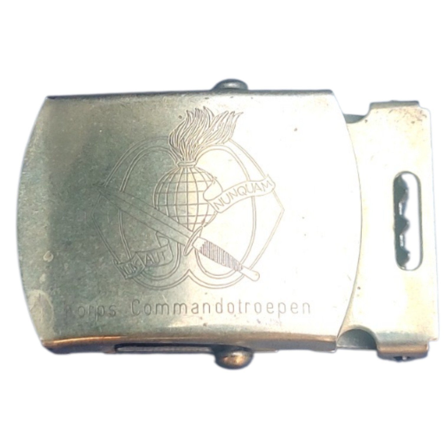 Riem Gesp Korps Commando Troepen (KCT), Ophalen of Verzenden, Landmacht, Nederland, Embleem of Badge