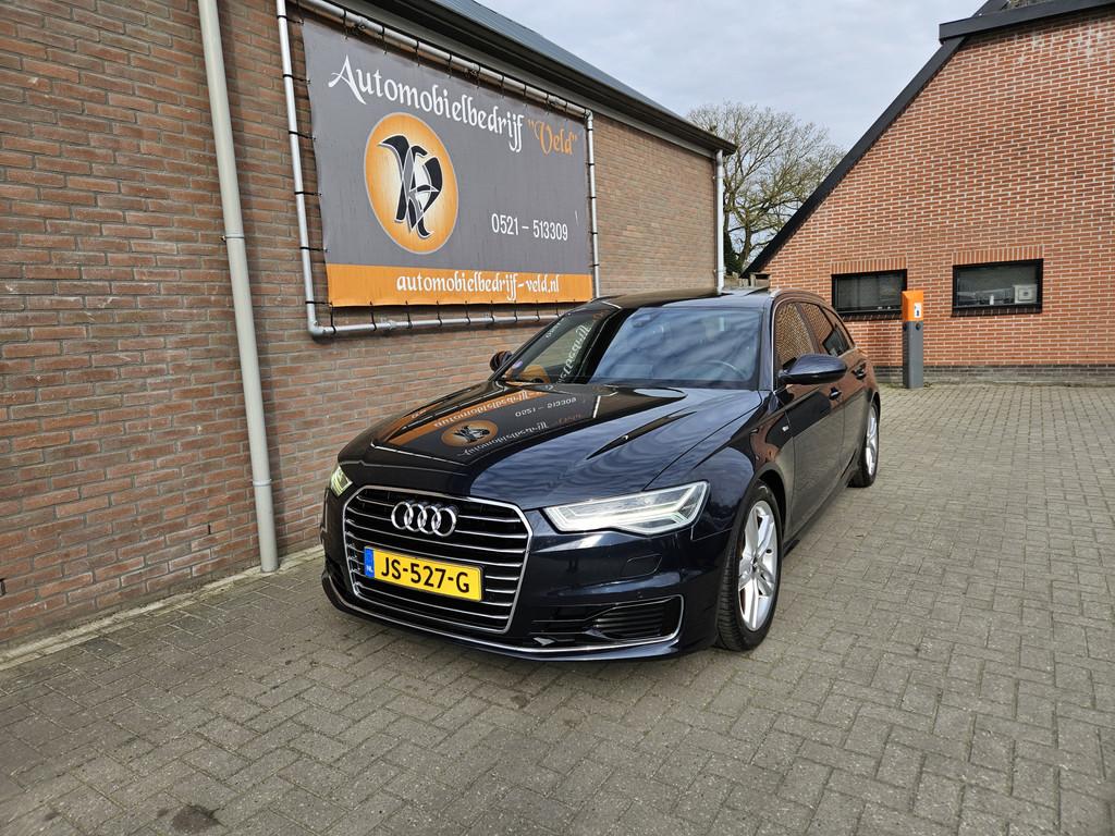 Audi A6 Avant 1.8 TFSI ultra Premium Edition (bj 2016), Blauw, Origineel Nederlands, 1600 kg, 93 €/maand