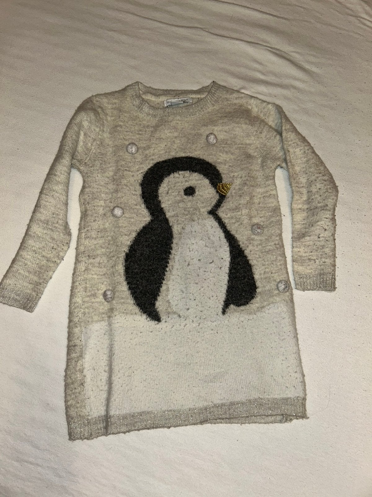 Primark Jurk / Trui Pinguïn 110cm, Ophalen of Verzenden, Zo goed als nieuw, Meisje, Jurk of Rok