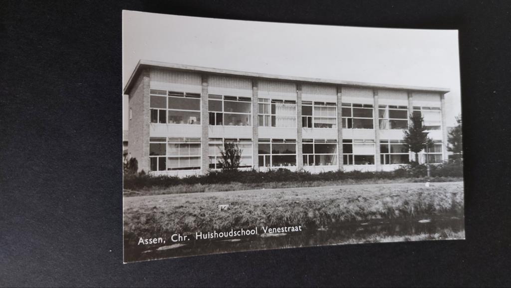 Assen, Chr. Huishoudschool Venestraat, Verzenden, Ongelopen, Drenthe