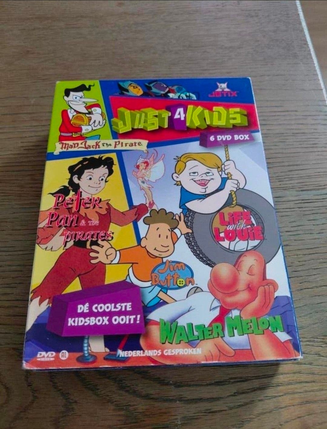 Just 4 Kids 6 dvd box. Jetix Fox Kids. Speelduur 456 min., Cd's en Dvd's, Europees, Gebruikt, Tekenfilm, Alle leeftijden