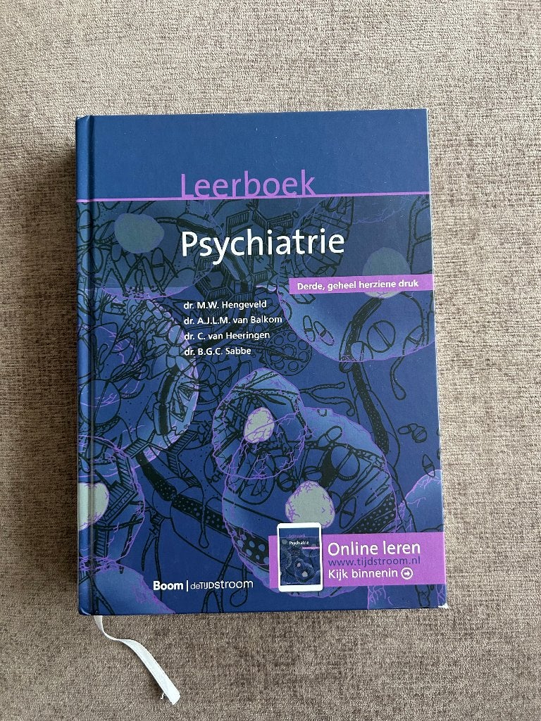 Leerboek Psychiatrie, Ophalen of Verzenden, Zo goed als nieuw, Overige niveaus, Boom