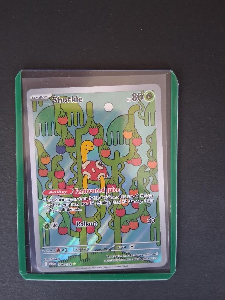 Shuckle 136/132 (Mega Evolution) NM, Ophalen of Verzenden, Nieuw, Losse kaart, Foil