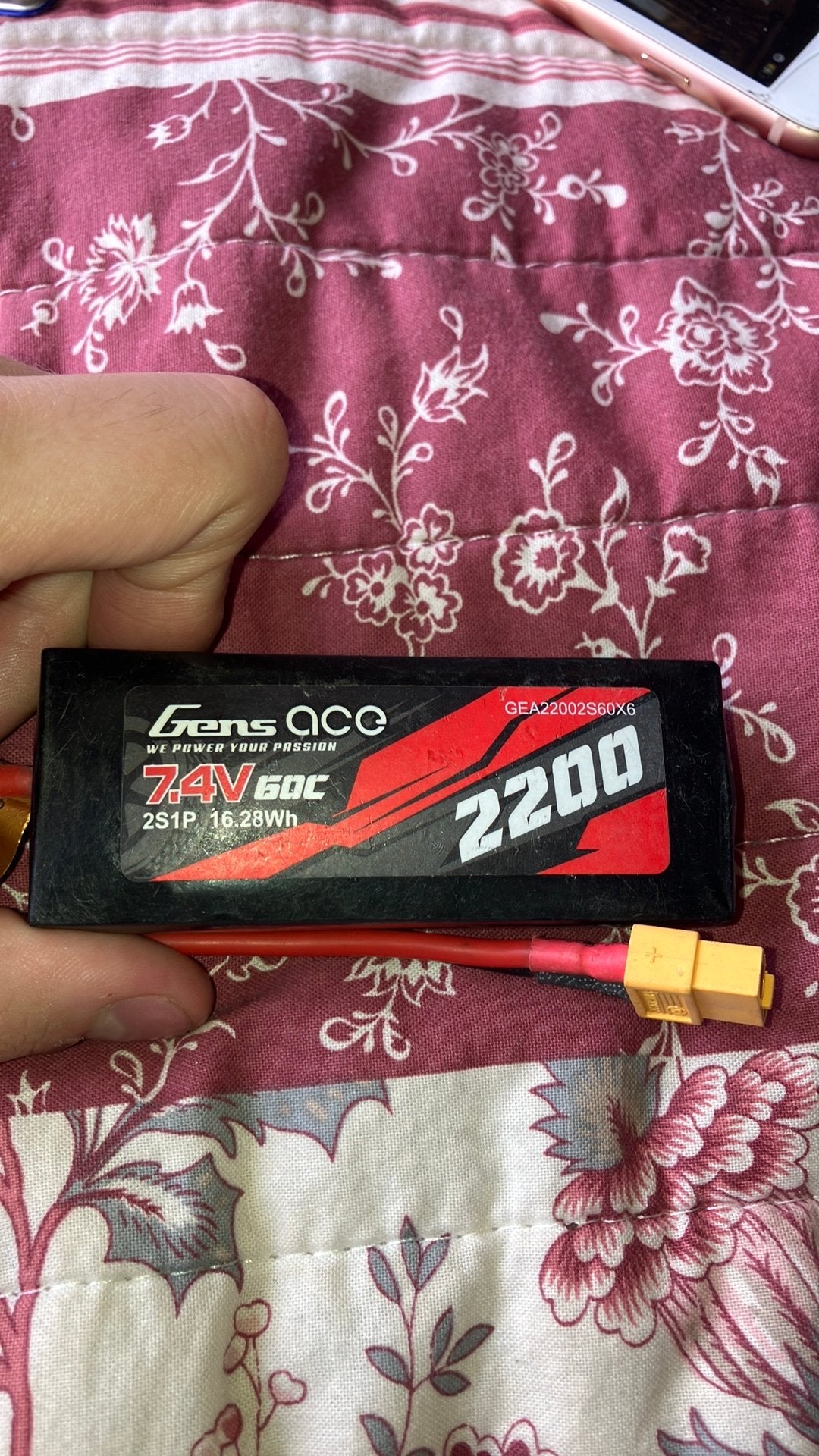 Gens Ace 2S LiPo-accu (type  met een capaciteit van 2200mAh, Ophalen of Verzenden