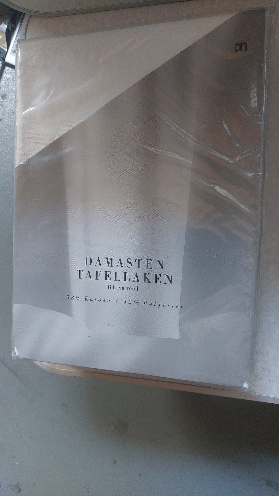Nieuwe Damasten Tafellakens - Rond prijs is per stuk180 cm, Ophalen, Rond, Wit, Katoen