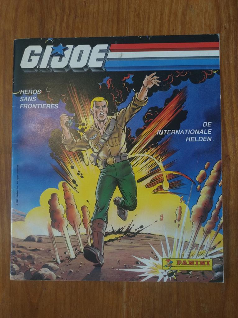 GI Joe Panini Stickerboek - Hasbro 1987 ( Niet Compleet), Eén stripboek, Ophalen of Verzenden