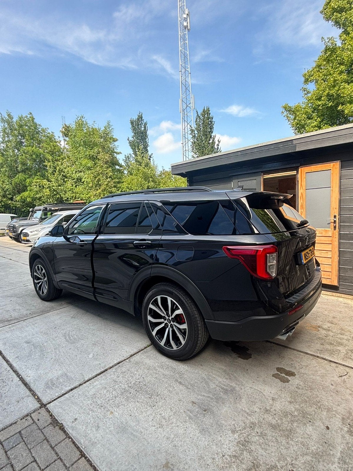Ford Explorer 3.0 V6 Ecoboost Phev 457pk Aut 2021 Zwart, Auto's, Automaat, 2441 kg, Zwart, Plug-in hybride
