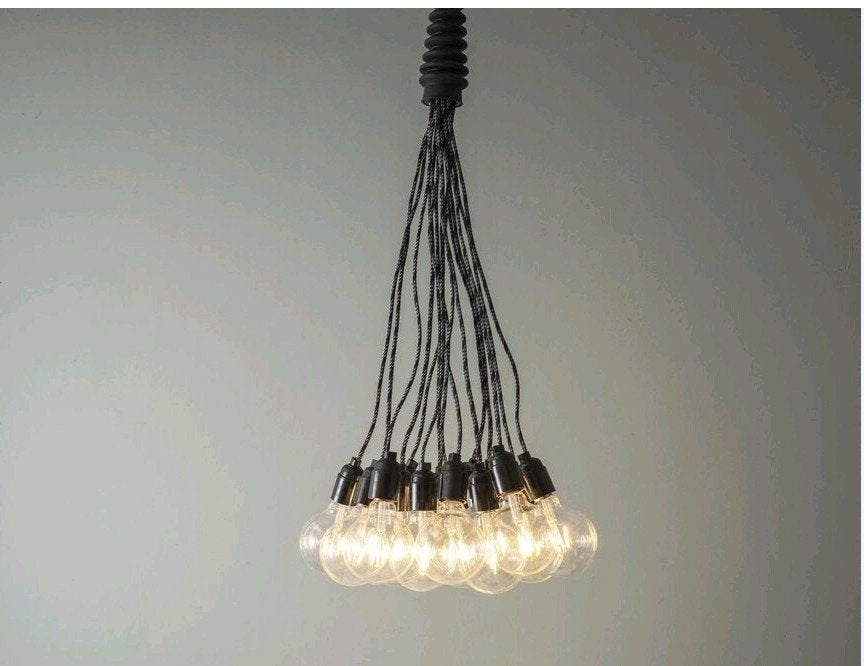 Leitmotiv Bundle Hanglamp Zwart - Nieuw met labels, Ophalen of Verzenden, Nieuw, Metaal, Modern, Industrieel
