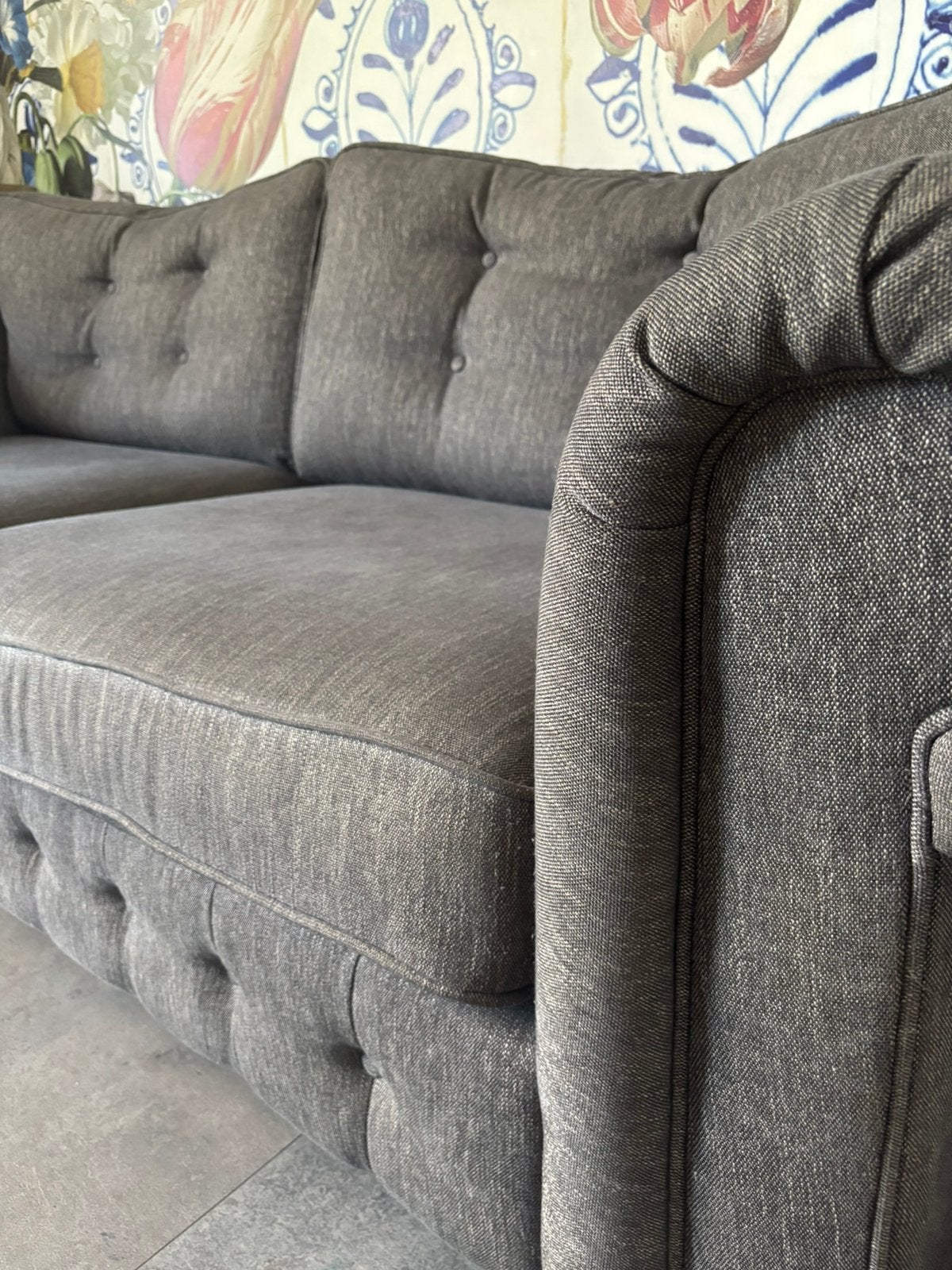 Gratis Urban sofa bank antraciet 3 zit, Ophalen, Gebruikt, Urban sofa, 75 tot 100 cm