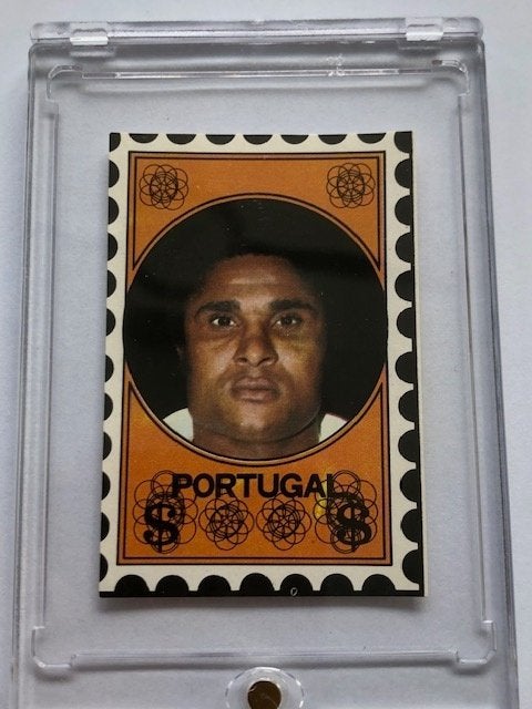 Eusebio voetbalplaatje Benfica  Portugal, Verzamelen, Sportartikelen en Voetbal, Ophalen of Verzenden, Zo goed als nieuw, Buitenlandse clubs
