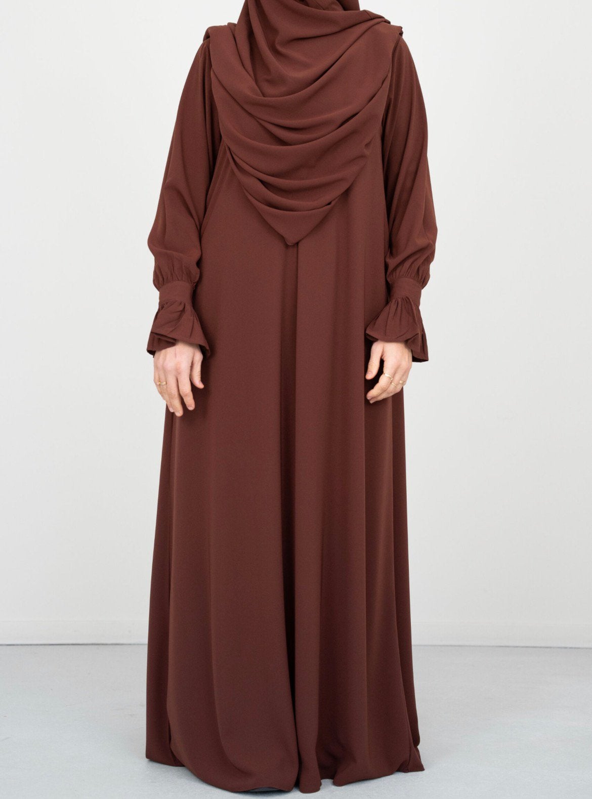 Nieuwr abaya met siermouwtjes maat L/XL, Ophalen of Verzenden, Nieuw, Zwart