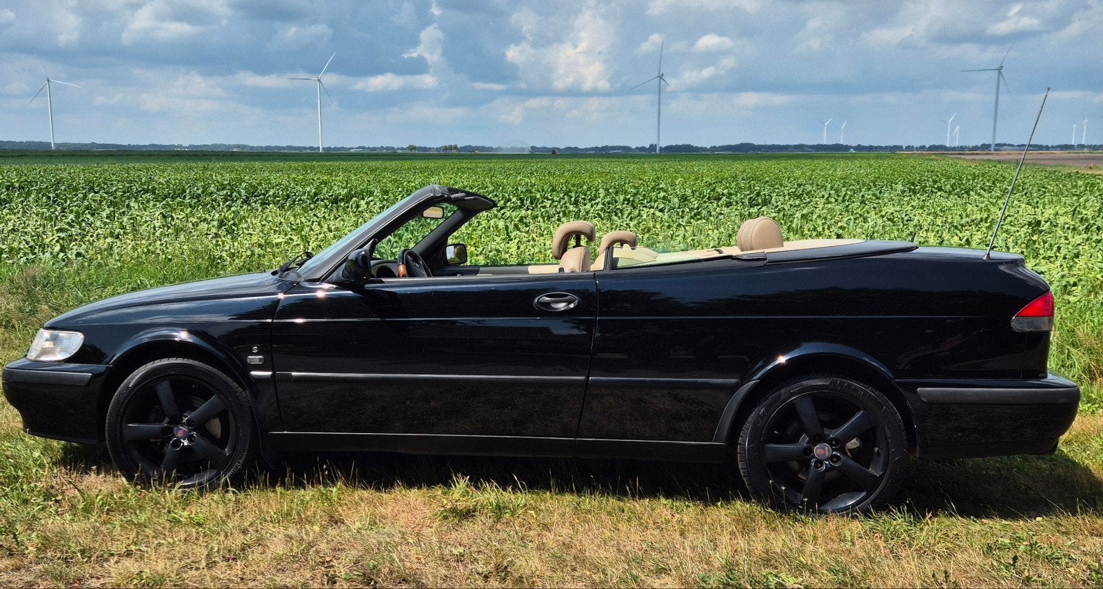Saab 9-3 2.0 T Cabrio 2001 Zwart