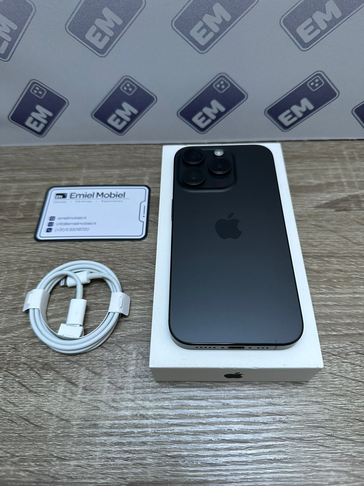 iPhone 15 Pro - 128GB / batterij 100% / garantie, Telecommunicatie, Mobiele telefoons | Apple iPhone, 128 GB, Zwart, Ophalen of Verzenden