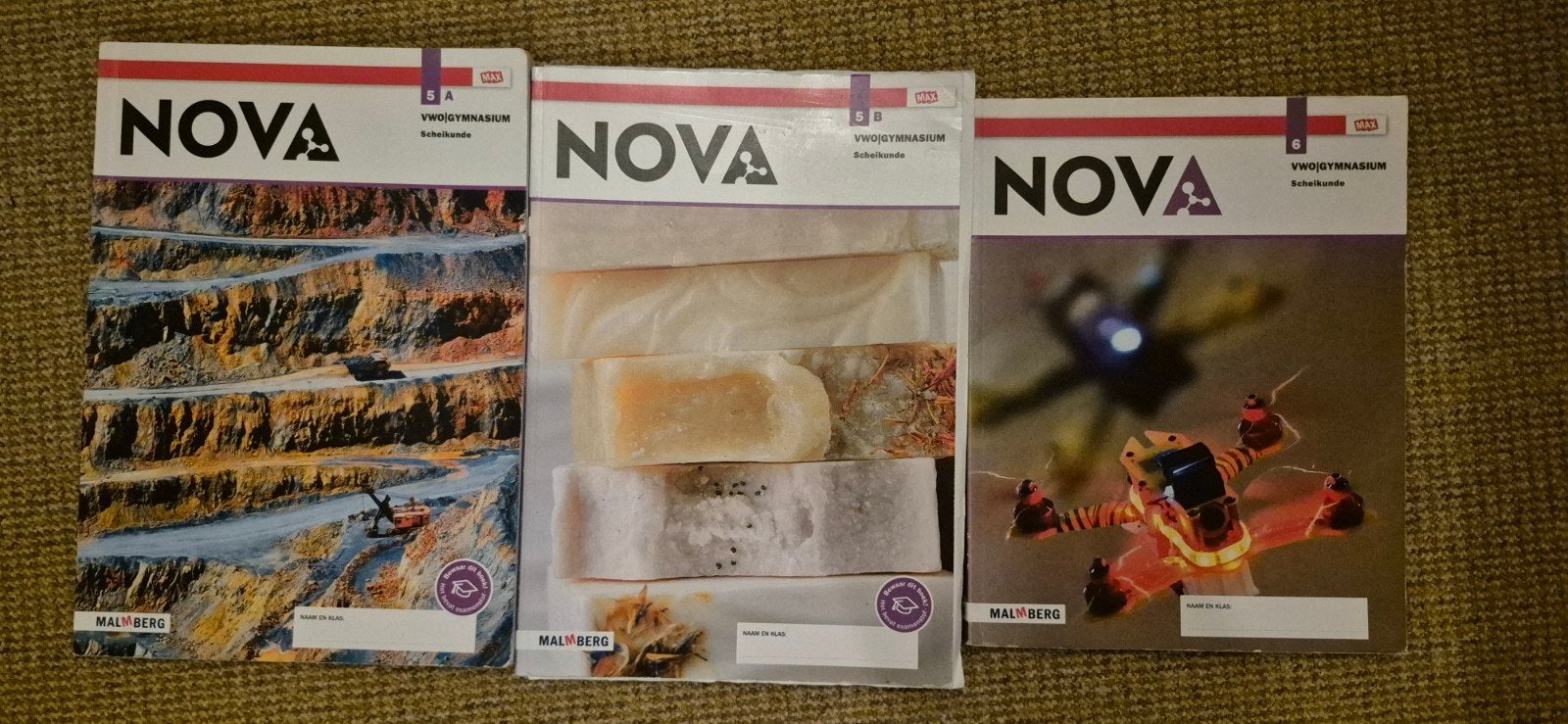 NOVA VWO boeken 5a, 5b en 6, Ophalen of Verzenden, Zo goed als nieuw, VWO, Scheikunde